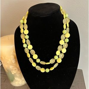 W.Germany Lucite Acrylic Double Nacklace